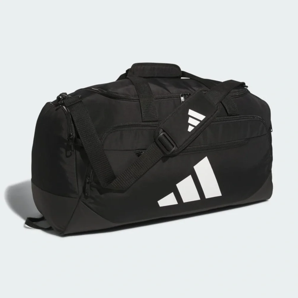 ADIDAS UNISEX DEFENDER 5 MEDIUM Duffel Gym SPORT Bag SHOE POCKET BLACK NEW $55